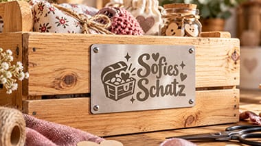 Add a plaque to a craft project