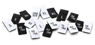 Size labels
