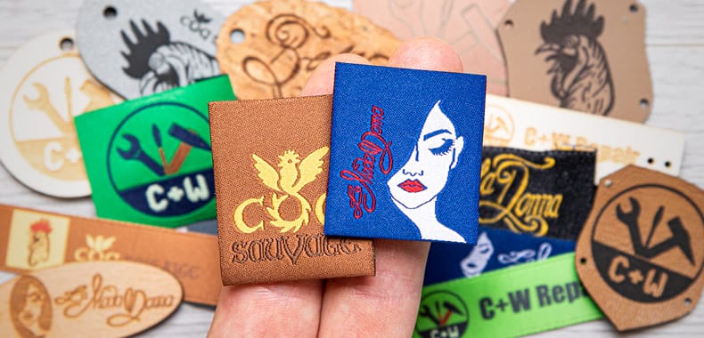 Logo labels with your own design