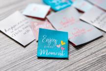 Designer-Set textile labels 'enjoy' by Unikati - Item number 9120