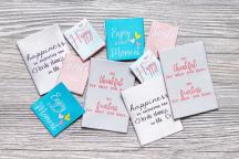 Designer-Set textile labels 'enjoy' by Unikati - Item number 9120
