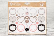 Inscription labels hearts and circles - Item number 9251