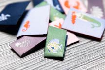 Designer set woven labels 'The Coral Club' by Annika Klaas - Item no. 9302