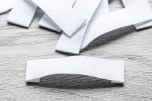 White blank fabric labels TEX38 for stamping - Item no. 2752