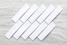 White blank fabric labels TEX38 for stamping - Item no. 2752