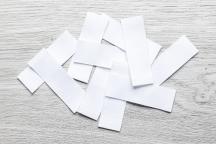 White blank fabric labels TEX59 for stamping - Item no. 2754