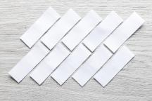 White blank fabric labels TEX59 for stamping - Item no. 2754