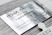 FloraPap business card for teams and clubs with laser-engraved contact details - Item no. 3005