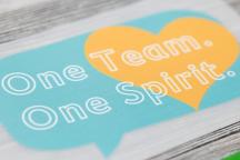 DTF transfer for teams and clubs with heart motif - Item no. 3005
