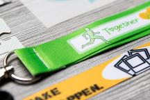 Lanyard for teams and clubs with runner motif - Item no. 3005
