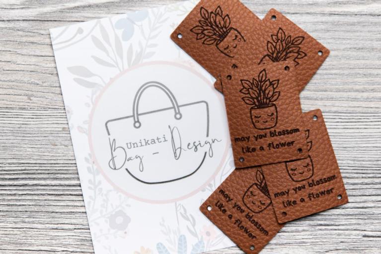 Designer Label Set 'Bloom & Flower' by Unikati - Item no. 9131