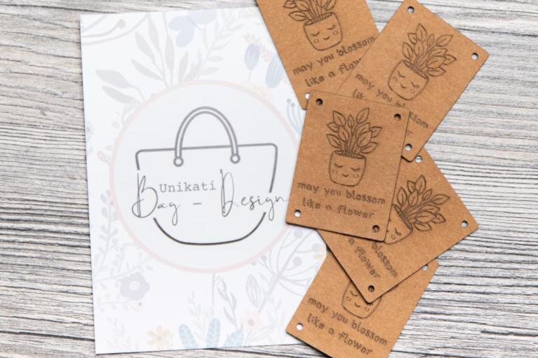 Designer Label Set 'Bloom & Flower' by Unikati - Item no. 9131