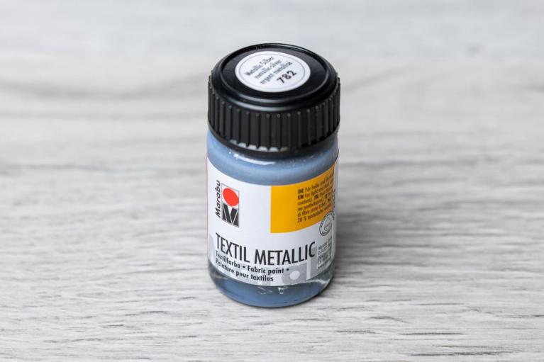 Marabu Textil Metallic 15 ml  (metallic-silver) - Item no. 2512