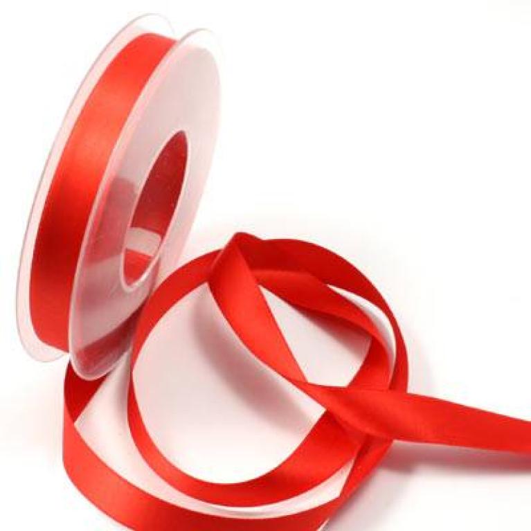 Gift/decorative ribbon in a single color - Red - Item number 852