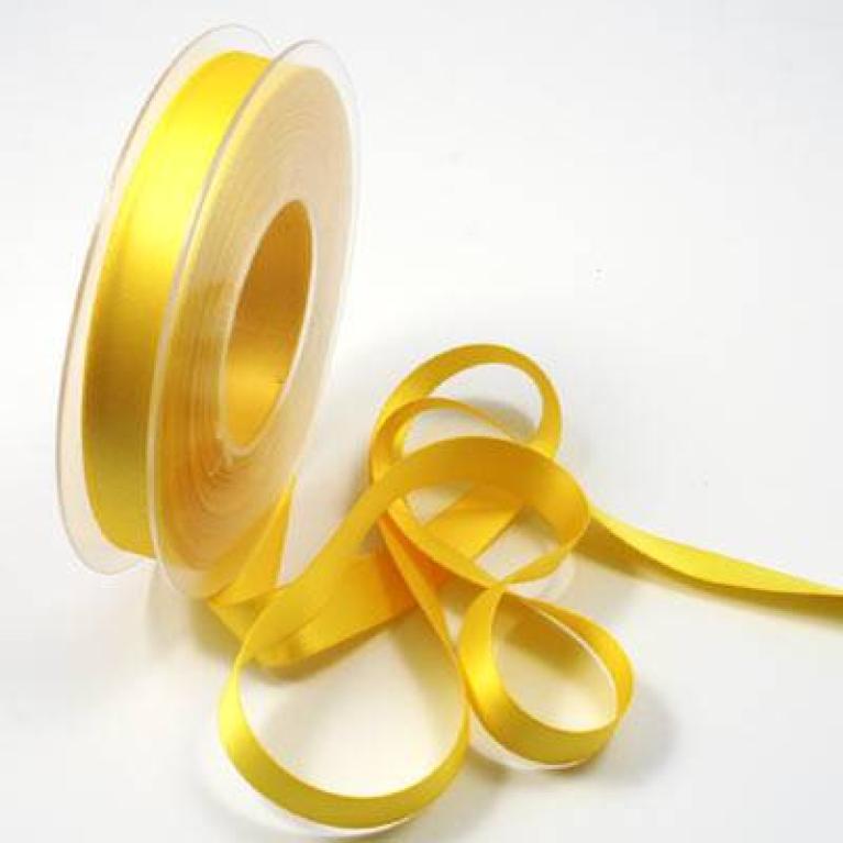 Gift/decorative ribbon in a single color - Golden yellow - Item number 857