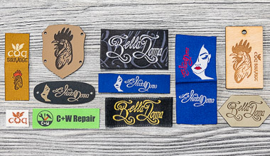 Labels with logo