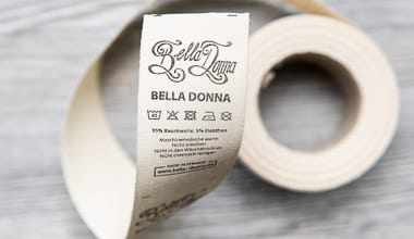 Organic cotton care labels 