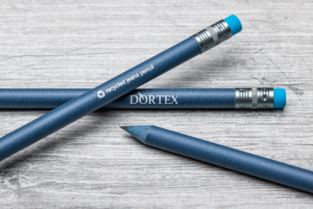 recycled denim pencils