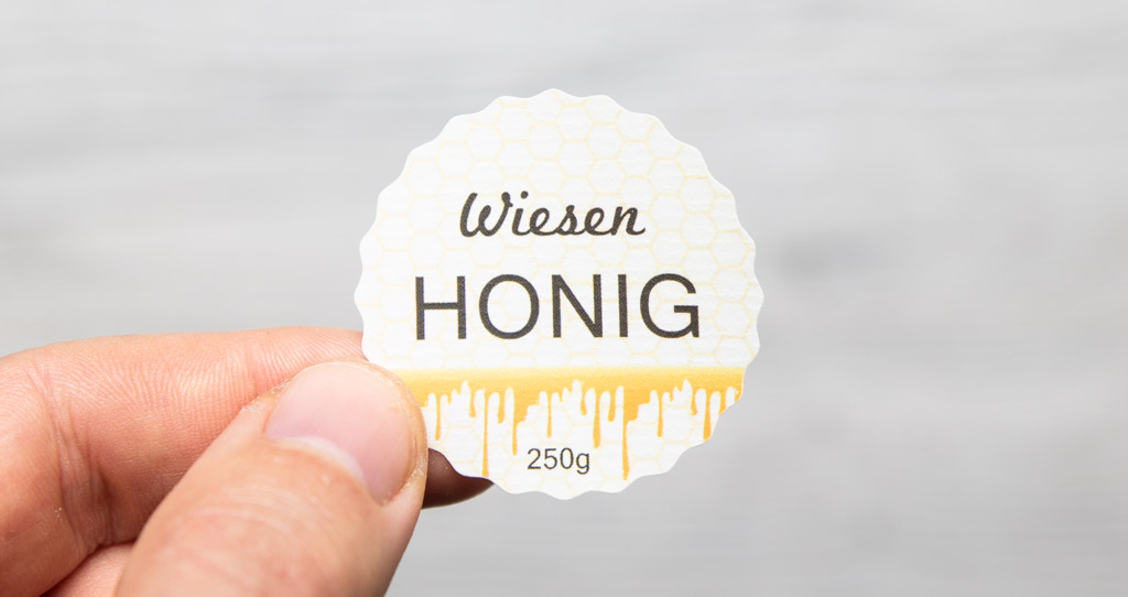 Sticker for honey - Glass lid sticker
